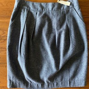 Maude denim/tweed look skirt